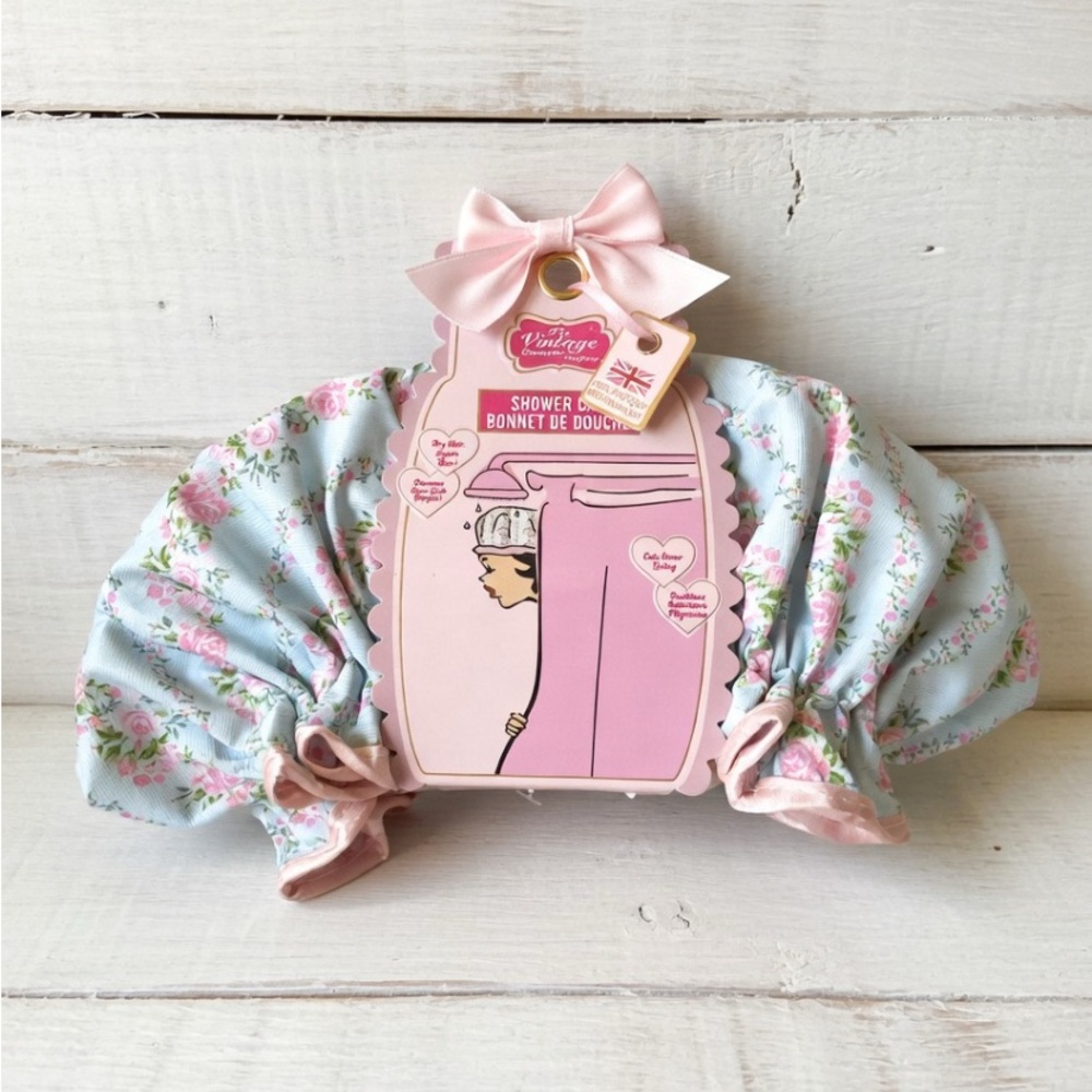 Vintage-Inspired Shower Cap Bonnet